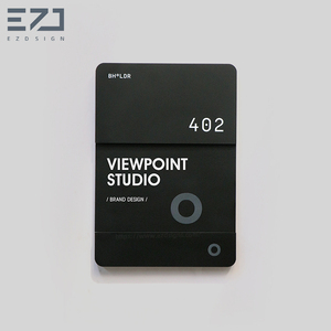 Placas de nombre personalizadas con logotipo, placas de nombre de puerta de oficina intercambiables, carteles de puerta de oficina intercambiables - Product Image 2