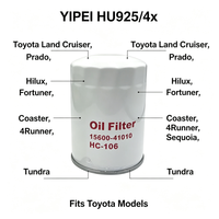 Filtre à huile pour voiture YIPEI, vente directe d'usine, pour MAN N, pour Toyota Land Cruiser Prado, Lexus IS250 15600-41010 925/4x