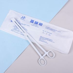 คีมห้ามเลือดแบบใช้แล้วทิ้ง Huiteng Medical Care สีขาว ทำจากพีวีซี สำหรับการผ่าตัดทางทันตกรรม ใช้ทำความสะอาดและทำแผล - Product Image 2