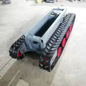 Châssis à chenilles en caoutchouc de petite taille pour tracteurs agricoles, pneus de transport en aluminium pour utilisation en verger - Product Image 2
