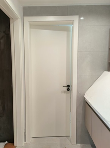 Porte Interne in PVC Bianco WPC Impermeabili di Alta Qualità 2026 <span class=keywords><strong>per</strong></span> <span class=keywords><strong>Bagno</strong></span> e Toilette - Pannello Rivestimento <span class=keywords><strong>Porta</strong></span> - Product Image 5
