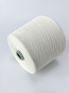 Filato Ecologico in <span class=keywords><strong>Cotone</strong></span> Organico Brasiliano 40S Pettinato Siro 60/40 CVC Poliestere Melange per Maglieria e Tessitura Compatta - Product Image 5
