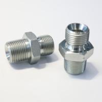 Sambungan Hidrolik Adaptor Ulir Logam Kompresi BSP MALE DOUBLE USE untuk 60 CONE SEAT atau BONDED SEAL/BSPT MALE
