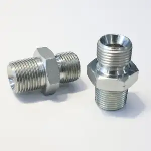 Hydraulische Adapter Fitting Draad Metalen Connector Compressie Bsp Mannelijke Dubbel Gebruik Voor 60 Kegel Zitting Of Gebonden Afdichting/Bspt Mannelijke