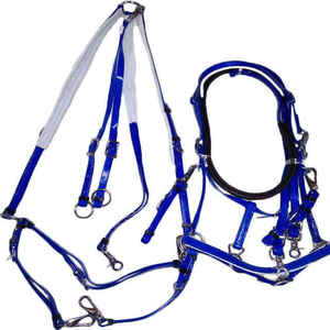 Ensemble d'équitation en PVC de qualité supérieure, licol, bride et plastron, construction solide et durable, idéal pour l'entraînement, l'équitation et l'équitation - Product Image 4