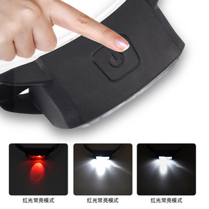 ไฟหน้าแบบ LED สีเทาและสีดำ ใช้แบตเตอรี่แบบชาร์จไฟได้ ไฟสำหรับปั่นจักรยานกลางแจ้ง กันน้ำระดับ IPX4 - Product Image 3