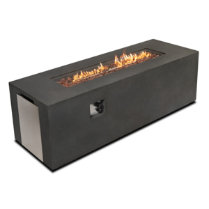 Table de foyer rectangulaire au propane/gaz naturel Mgo 60 cm avec chauffage de 60 000 BTU pour le chauffage extérieur - Product Image 3