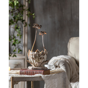 Wedding Props Retro <strong>White</strong> <strong>Candlestick</strong> Wedding Hotel Decorative Flower Decoration <strong>Candlestick</strong> - Product Image 3