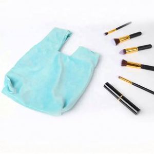 Sac de poignet en velours japonais de luxe, doux et confortable, réutilisable, mini, portable, de bonne qualité, avec logo personnalisé - Product Image 6