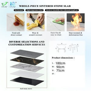 OKAY Ordine all'ingrosso Nuovi Arrivi Collezione per Uso Quotidiano Stile Italiano Mobili Commerciali per Villa <span class=keywords><strong>Tavolo</strong></span> da Pranzo in MDF da 4-6 Posti - Product Image 2