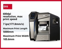 Inovasi kokoh dan tahan lama 600Dpi Digital Industri RFID tag label Printer dibuat di Cina Postek OX6 CE