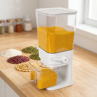 Conteneur de stockage de céréales en acrylique de qualité alimentaire, sans BPA, écologique, haute transparence, 6L, distributeurs de nourriture en vrac, bonbons, noix, supermarché