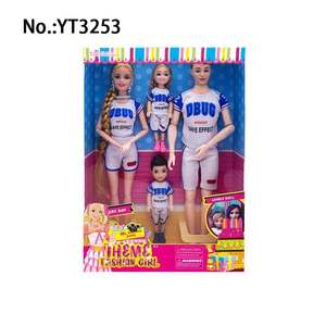 Belle robe de <span class=keywords><strong>11</strong></span> pouces de poupée de mode solide avec accessoire - Product Image 2