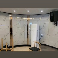 Panneaux muraux décoratifs intérieurs en PVC effet marbre brillant, très demandés, pour revêtement mural intérieur et panneaux muraux de douche