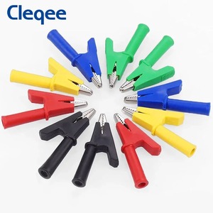 Cleqee <span class=keywords><strong>P2002</strong></span> 20A pinces crocodiles avec douille 4mm 1000V pince crocodile robuste pince de test de sécurité électrique - Product Image 5