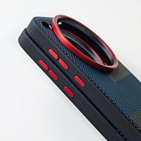 Étui de protection en PU à motif de luxe, résistant aux chocs, avec protection d'objectif en métal pour vivo X500 Pro Max / X200 X300 Ultra / X500 Pro / X500 X200s