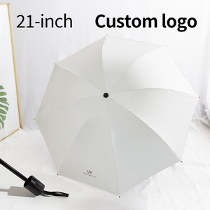 Parapluies en gros, manuels, avec logo personnalisé imprimé, pliables en trois sections, entièrement automatiques, avec baleines en fibre de verre, résistants au vent fort, promotionnels - Product Image 5