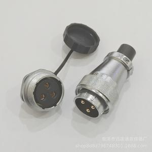 ปลั๊กและเต้ารับแบบวงกลม Ws28 ผลิตจากโลหะผสมสังกะสี ชุบโครเมียม ชุบทอง หน้าสัมผัสทองแดง ติดตั้งบนแผง - Product Image 3