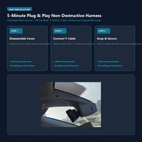 Kamera Dasbor Tersembunyi untuk Volkswagen Tiguan L Series 4K 2K Sudut Lebar Dual Band WiFi 4G LTE Dash Cam