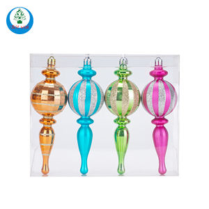 Bolas colgantes de plástico para Navidad al por mayor, adornos decorativos de Navidad para decoración de fiesta de árbol de Navidad - Product Image 5