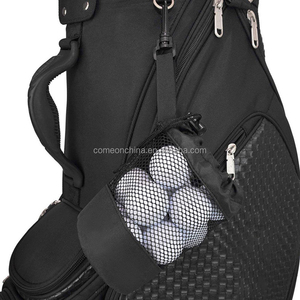 Sacs de golf personnalisés en maille de nylon avec cordon de serrage Accessoire de rangement de balles portable et durable avec <span class=keywords><strong>pochette</strong></span> pour accessoires de balles - Product Image 3