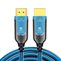 Cable de Fibra Óptica AOC de 10M 2.1, 8K 60Hz, Ultra Alta Velocidad, 48Gbps, Cable Blindado Chapado en Oro para TV, PC, Pantalla de Coche, HDTV