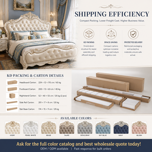 Letto Moderno di Lusso Bianco con Dimensioni Opzionali, Box Contenitore e Struttura in Legno <span class=keywords><strong>per</strong></span> Camera da Letto Matrimoniale - Product Image 5