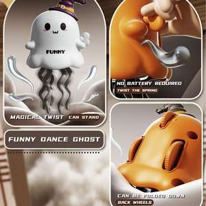 Giocattoli danzanti per bambini di Halloween che strisciano giocattoli per la pancia che ballano zucca fantasma natale tortuoso per alleviare lo Stress giocattolo - Product Image 3
