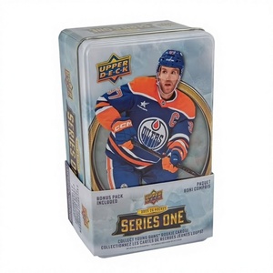 Nuevas Tarjetas Coleccionables de Hockey Upper Deck Serie 2025-26 en Caja Metálica, Selladas de Fábrica, Incluye Paquete de Bonificación - Product Image 1