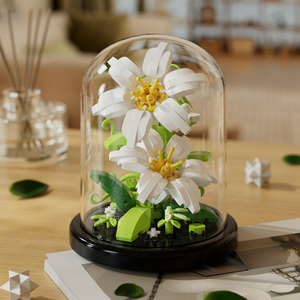 ดอกไม้บล็อกตัวต่อที่ทนทานตลอดกาล ของเล่นประกอบและของขวัญ - Product Image 3