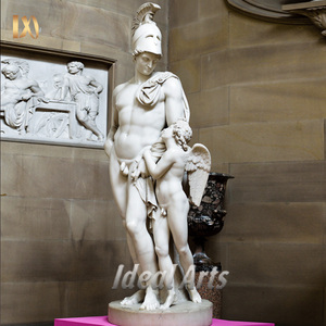 Estatua de Ares, Dios de la Guerra, de Mármol Blanco de Tamaño Real para Decoración de Jardín Exterior - Product Image 4