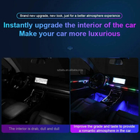 Haute qualité CarInterior Ambient LED Strip Light APP Music Control Lampes d'ambiance Lumière intérieure Éclairage ambiant Voiture