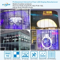 Écran LED transparent couleur pleine, affichage de fenêtre, P3.91, affichage LED flexible en maille transparente pour extérieur