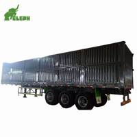 Semi-remorque à ridelles basculantes tri-essieux de 40 tonnes, personnalisée en Chine, pour le transport de conteneurs de 40 pieds, à vendre