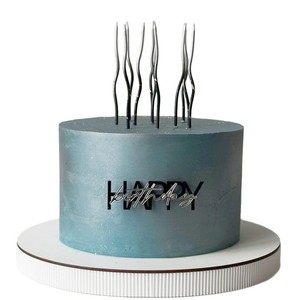 ของตกแต่งเค้กวันเกิดรูปน้ำผึ้งและน้ำตาลหวาน สีดำทอง อะคริลิคแบบเสียบ ตกแต่งเค้กสองชั้น อุปกรณ์จัดงานวันเกิด - Product Image 5