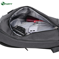 Sac à dos d'affaires pour ordinateur portable, design personnalisé, anti-vol, étanche, avec port de charge USB