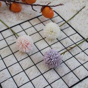 Fiore Artificiale Semimanuale Semimeccanico all'Ingrosso: Crisantemo a Sfera Fresco e Semplice, Simulazione Dente di Leone Singolo in Seta PGY-215 - Product Image 3