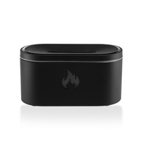 Diffuseur d'aromathérapie à flamme simulée USB, humidificateur silencieux automatique pour la maison et le bureau, capacité 0,5L, brume hydratante