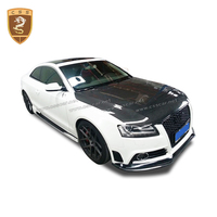 Kit carrosserie pare-chocs avant et arrière pour Audi A5 2 portes 4 portes, années 2009-2013, style R-wen, avec pare-chocs arrière, jupes latérales, lèvre avant et éclairage LED