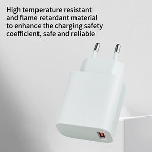 เครื่องชาร์จโทรศัพท์มือถือแบบเร็ว20W สำหรับ QC3.0 Apple Samsung Techno มาตรฐานยุโรป - Product Image 2