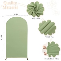 Housse de panneau d'arche ajustée en Spandex de qualité supérieure pour événements de mariage, toile de fond de luxe, décoration de ballons pour douche nuptiale, 3-6 pieds x