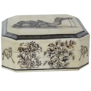 Boîte de peinture en os de haute qualité pour le stockage de cadeaux et l'affichage de bijoux - Product Image 1