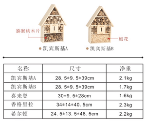 Bán Buôn Bằng Gỗ Côn Trùng Khách Sạn Tùy Chỉnh Thân Thiện Với Môi Vườn Tre Bằng Gỗ Mason Bee Nhà Côn Trùng Khách Sạn Nhỏ Bug Nhà - Product Image 6