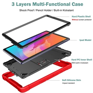 Personalizado 10,<span class=keywords><strong>4</strong></span> pulgadas para <span class=keywords><strong>HUAWEI</strong></span> T10 tableta portátil cubierta dura de PC soporte Invisible plástico trasero silicona parachoques conveniente - Product Image 6