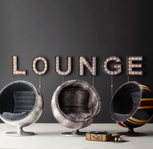 Sassanid Studio Handcrafted High Quality Aluminum Frame Modern Luxury Leisure Ball Swivel <strong>Chair</strong> - Product Image 3