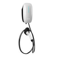 Vente en gros d'usine : Borne de recharge murale pour véhicules électriques de 7 kW à 22 kW avec contrôle par carte RFID, éclairage LED et câble TPU, pour véhicules électriques AC