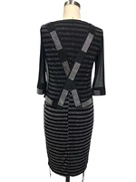 Robes de soirée élégantes pour femmes, grandes tailles, avec paillettes et extensibles, pour la mère de la mariée, tenue de soirée formelle noire occasionnelle