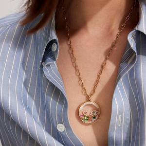 Collar de Moda Estilo Ins <span class=keywords><strong>para</strong></span> Mujer, con Circonita CE Nohs, Flor, Sol, Diamantes, Eslabones <span class=keywords><strong>para</strong></span> Clavícula, Pequeño Colgante, Caja de Cristal - Product Image 6