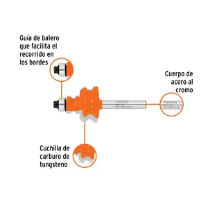 Master con 24 unità Router bit, jovel, 1 ', con cuscinetto, Truper - Product Image 2