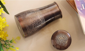 Wholesale Supply Copper Water <b>Bottle</b> Reusable <b>Metal</b> <b>Drinking</b> <b>Bottle</b> for Daily Hydration Travel Gym and Office Use - Product Image 6